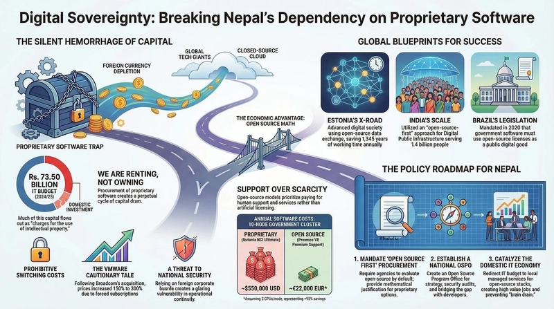 Digital Sovereignty: Breaking Nepal's Dependency on Proprietary Software